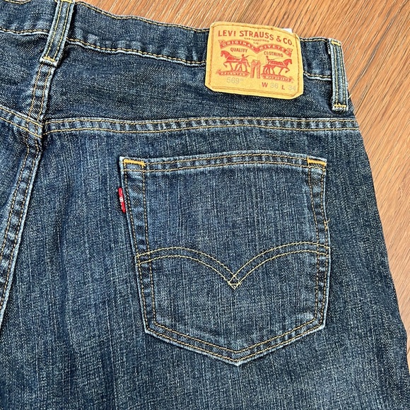 Mens 569 Levi’s jeans Loose Straight fit Blue Waist 38 Inseam 32 inches - Picture 11 of 15